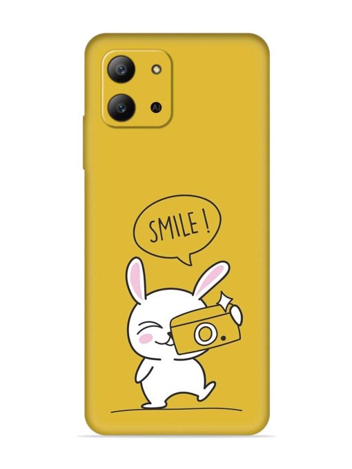 Hey Smile Please Embossed Soft Silicone Case for Infinix Hot 11 (2022) Zapvi