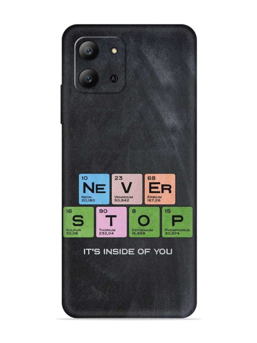 Never Stop It'S Inside Of You Embossed Soft Silicone Case for Infinix Hot 11 (2022) Zapvi