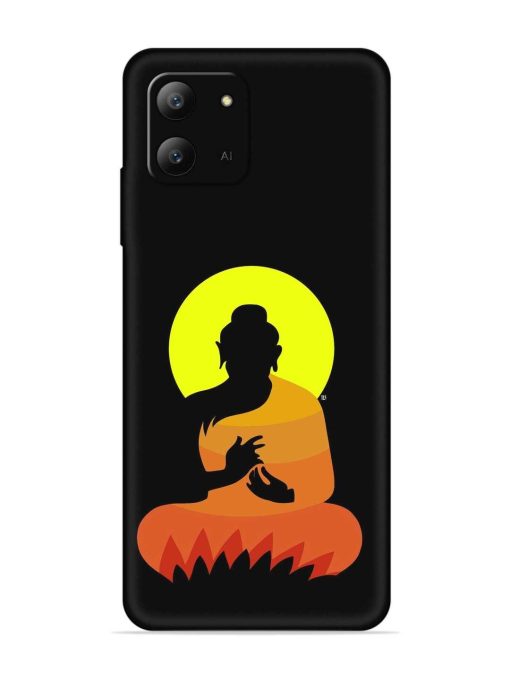 Buddha Art Black Embossed Soft Silicone Case for Infinix Hot 11 (2022) Zapvi