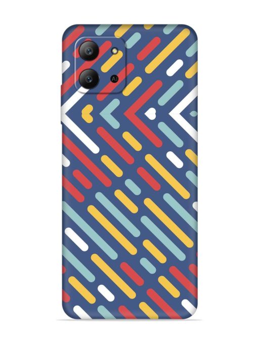 Colored Lines Embossed Soft Silicone Case for Infinix Hot 11 (2022) Zapvi