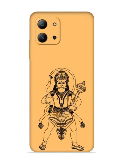 Indian God Hanuman Embossed Soft Silicone Case for Infinix Hot 11 (2022)