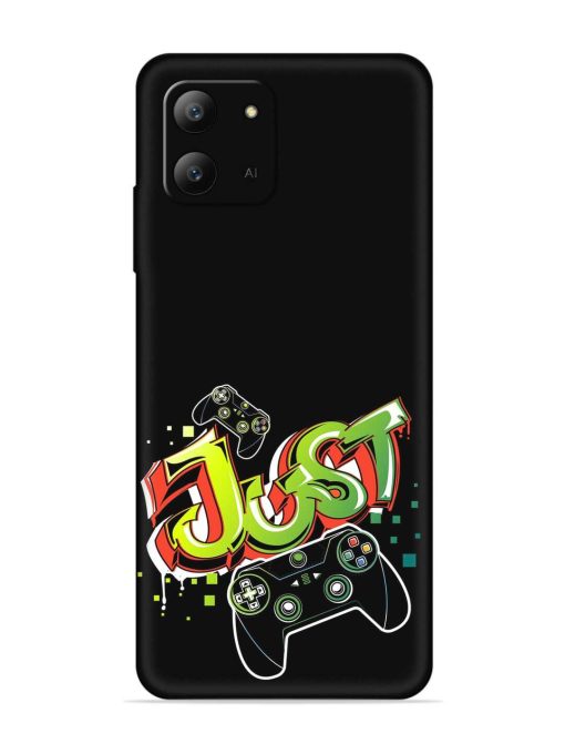 Graffiti Gamepad Illustration Embossed Soft Silicone Case for Infinix Hot 11 (2022)