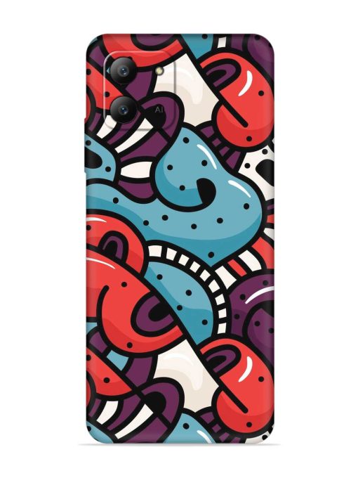 Seamless Backdrop Colorful Embossed Soft Silicone Case for Infinix Hot 11 (2022) Zapvi