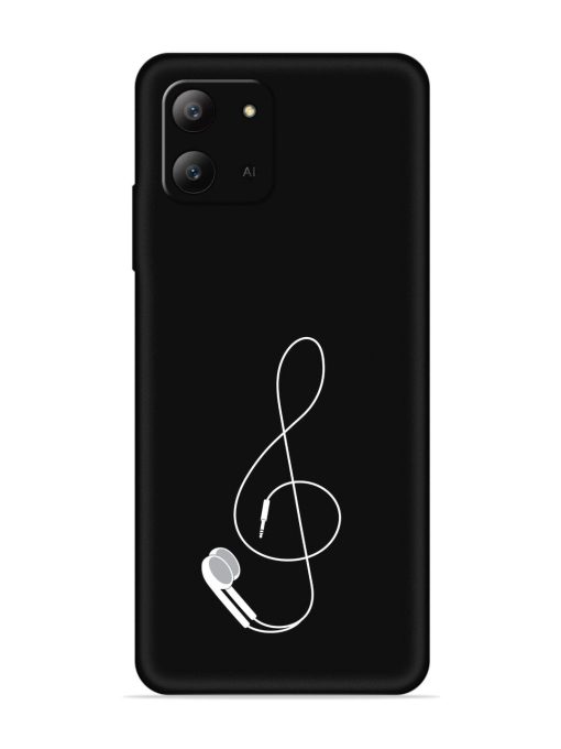 Music Earphone Vector Embossed Soft Silicone Case for Infinix Hot 11 (2022)