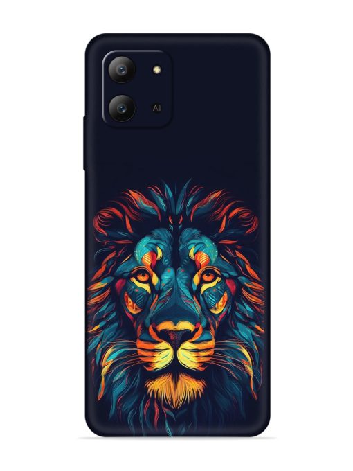 Colorful Lion Embossed Soft Silicone Case for Infinix Hot 11 (2022) Zapvi