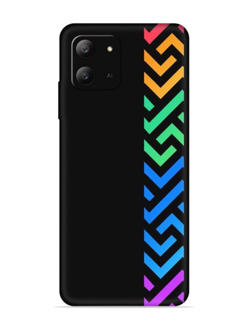 Colorshape Stripes Embossed Soft Silicone Case for Infinix Hot 11 (2022) Zapvi