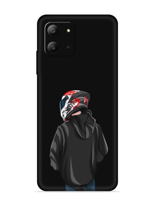 Motorcycle Rider Embossed Soft Silicone Case for Infinix Hot 11 (2022)