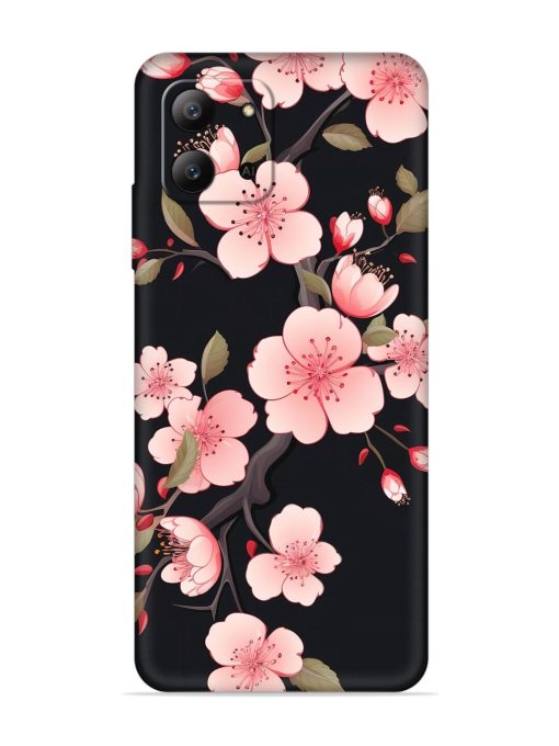 Cherry Blossom Embossed Soft Silicone Case for Infinix Hot 11 (2022) Zapvi