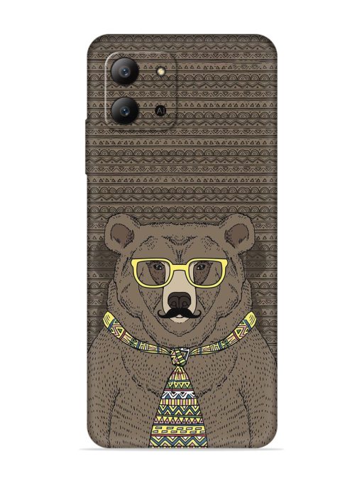 Grizzly Bear Embossed Soft Silicone Case for Infinix Hot 11 (2022) Zapvi