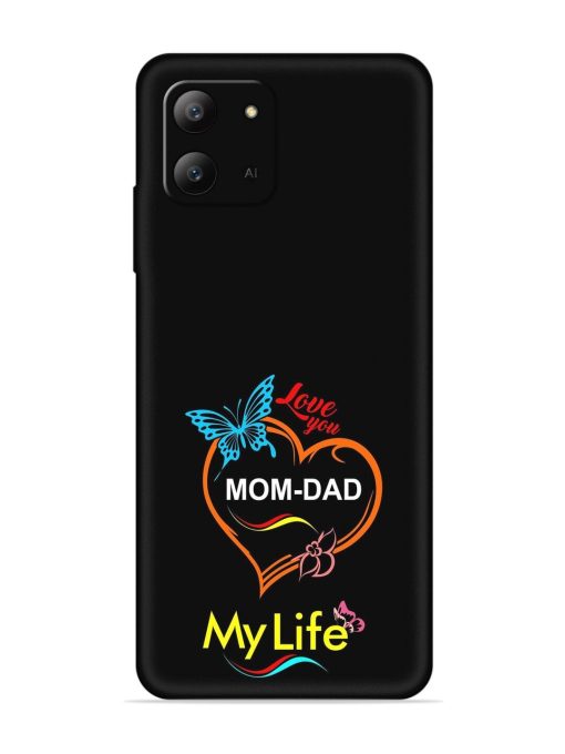 Love You Mom Dad Embossed Soft Silicone Case for Infinix Hot 11 (2022) Zapvi