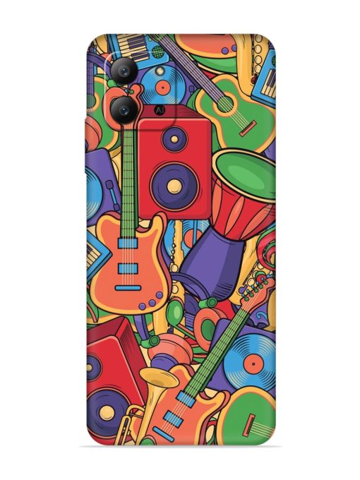 Colorful Music Art Embossed Soft Silicone Case for Infinix Hot 11 (2022) Zapvi