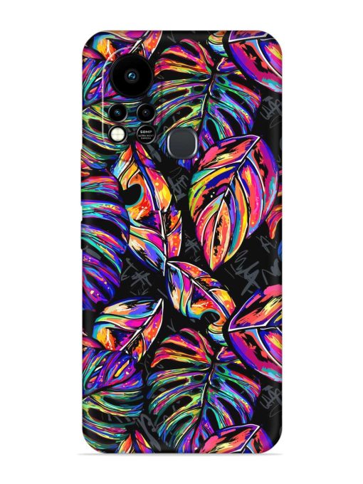 Tropical Seamless Vector Embossed Soft Silicone Case for Infinix Hot 11S