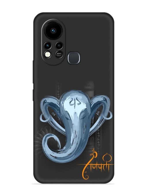 Illustration Lord Ganpati Embossed Soft Silicone Case for Infinix Hot 11S