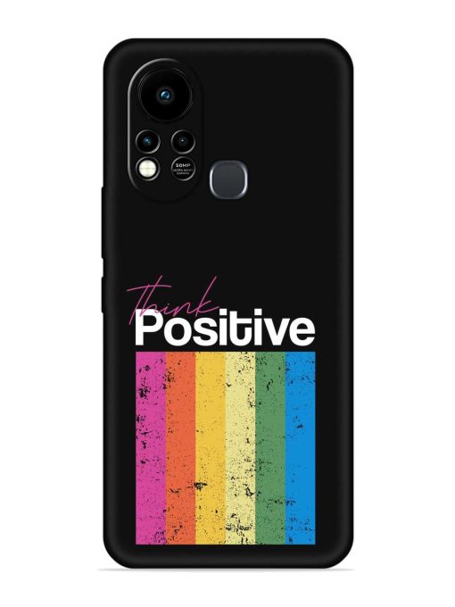 Think Positive Typography Embossed Soft Silicone Case for Infinix Hot 11S Zapvi