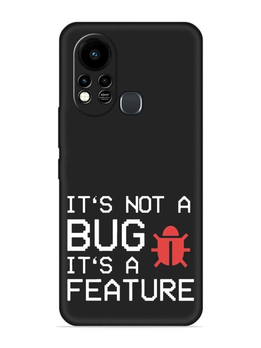 Not Bug Feature Embossed Soft Silicone Case for Infinix Hot 11S Zapvi