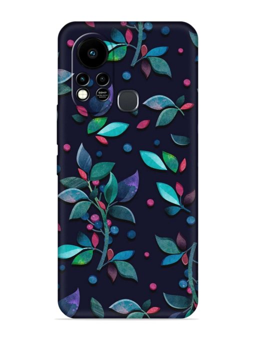 Decorative Watercolor Flower Embossed Soft Silicone Case for Infinix Hot 11S Zapvi