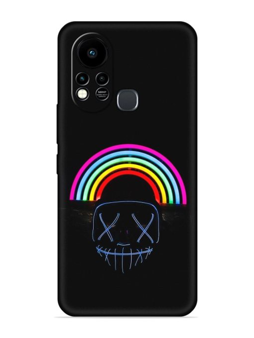 Mask Rainbow Embossed Soft Silicone Case for Infinix Hot 11S