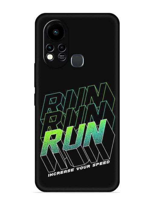 Run Embossed Soft Silicone Case for Infinix Hot 11S