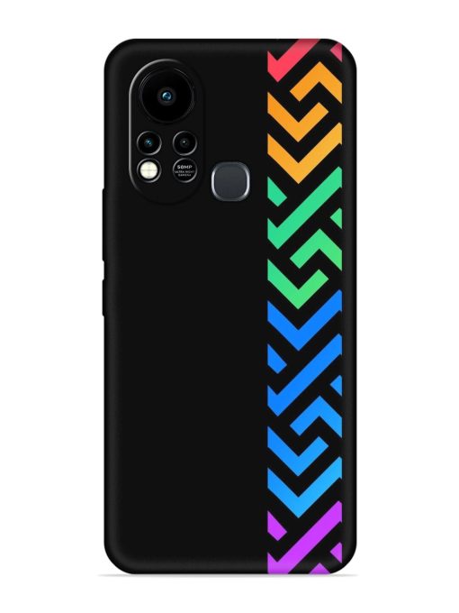 Colorshape Stripes Embossed Soft Silicone Case for Infinix Hot 11S Zapvi