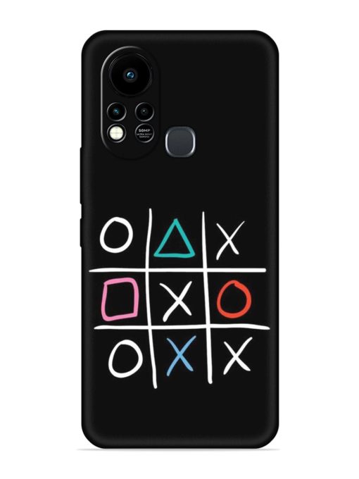 Super Neon Tic-Tac-Toe Embossed Soft Silicone Case for Infinix Hot 11S Zapvi