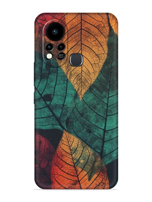 Leaves Artwork Embossed Soft Silicone Case for Infinix Hot 11S Zapvi