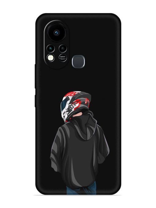 Motorcycle Rider Embossed Soft Silicone Case for Infinix Hot 11S Zapvi