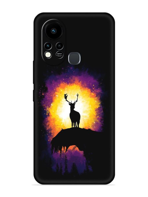 Elk Animal Art Embossed Soft Silicone Case for Infinix Hot 11S Zapvi