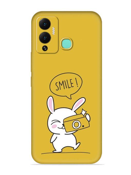 Hey Smile Please Embossed Soft Silicone Case for Infinix Hot 12 Play Zapvi