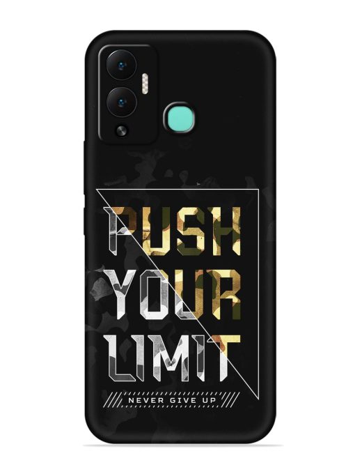 Push Your Limits Embossed Soft Silicone Case for Infinix Hot 12 Play Zapvi