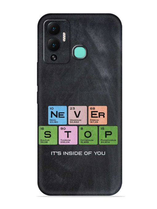 Never Stop It'S Inside Of You Embossed Soft Silicone Case for Infinix Hot 12 Play Zapvi