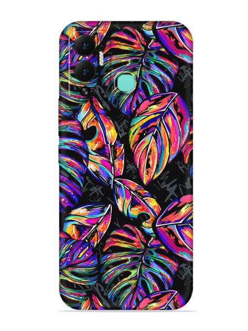 Tropical Seamless Vector Embossed Soft Silicone Case for Infinix Hot 12 Play Zapvi