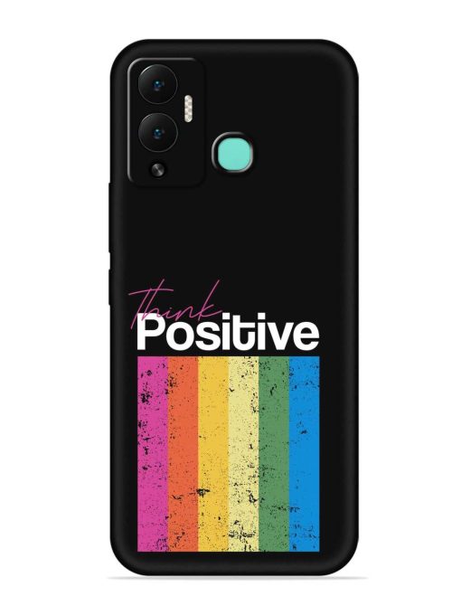 Think Positive Typography Embossed Soft Silicone Case for Infinix Hot 12 Play