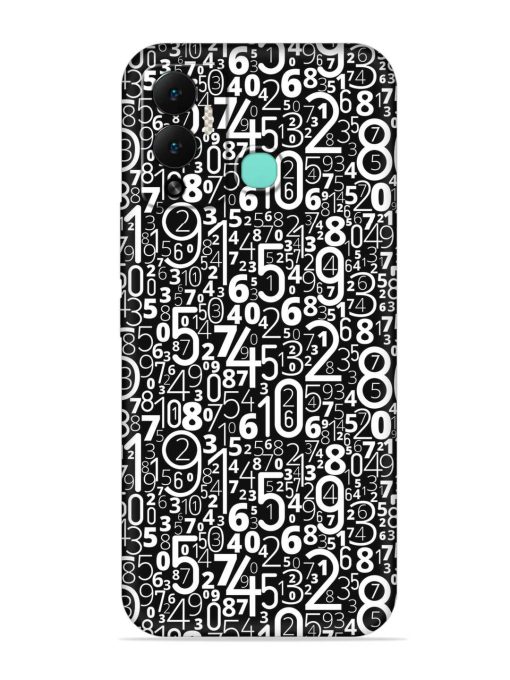 Many Numbers Different Embossed Soft Silicone Case for Infinix Hot 12 Play Zapvi