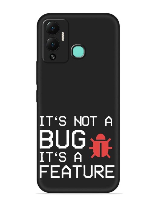 Not Bug Feature Embossed Soft Silicone Case for Infinix Hot 12 Play