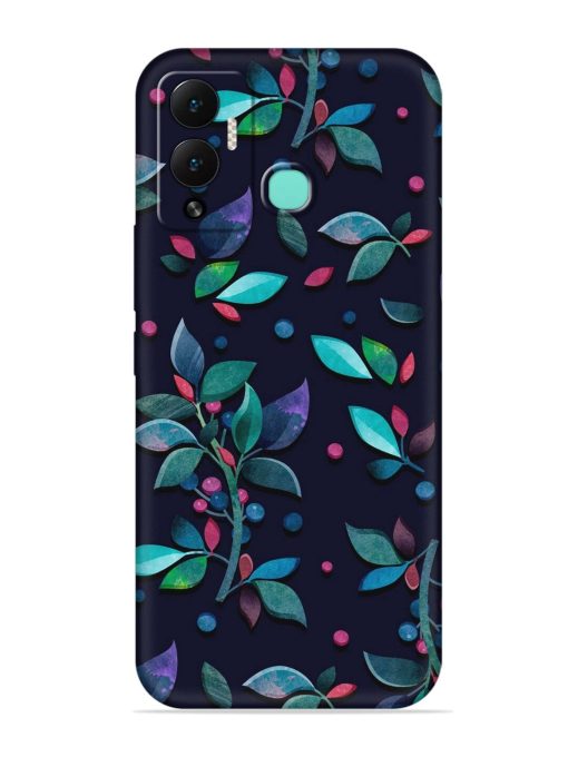 Decorative Watercolor Flower Embossed Soft Silicone Case for Infinix Hot 12 Play Zapvi