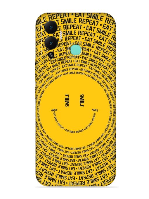 Smiley Embossed Soft Silicone Case for Infinix Hot 12 Play Zapvi