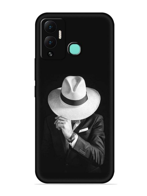 Men Under Hat Embossed Soft Silicone Case for Infinix Hot 12 Play