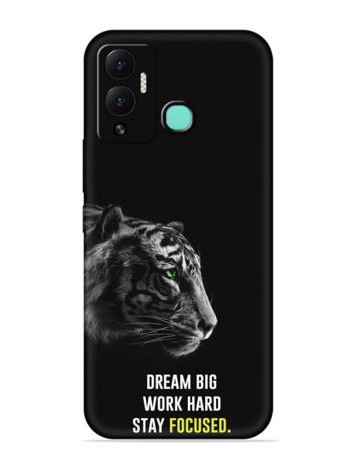 Dream Big Work Hard Embossed Soft Silicone Case for Infinix Hot 12 Play Zapvi