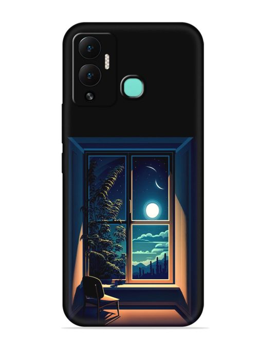 Night View At Window Embossed Soft Silicone Case for Infinix Hot 12 Play Zapvi