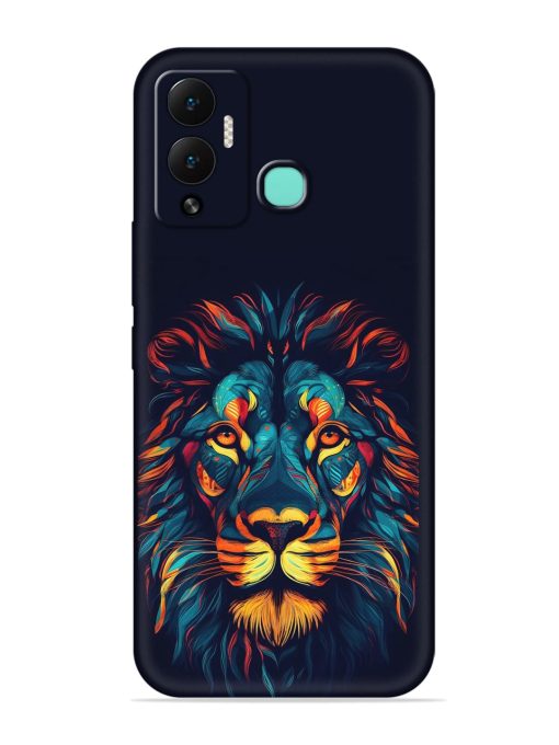 Colorful Lion Embossed Soft Silicone Case for Infinix Hot 12 Play Zapvi