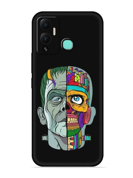 Men Vs Skull Embossed Soft Silicone Case for Infinix Hot 12 Play Zapvi