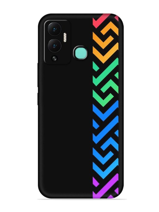 Colorshape Stripes Embossed Soft Silicone Case for Infinix Hot 12 Play Zapvi