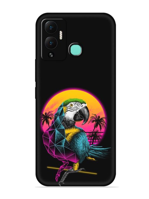 Rad Parrot Embossed Soft Silicone Case for Infinix Hot 12 Play