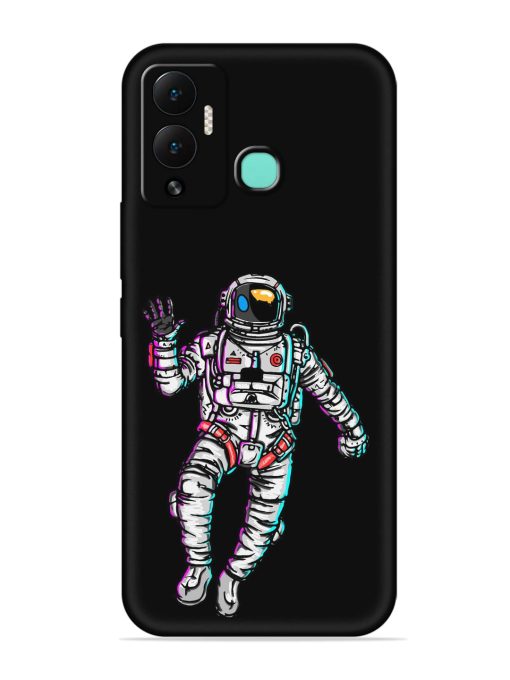 Spaceman Embossed Soft Silicone Case for Infinix Hot 12 Play Zapvi