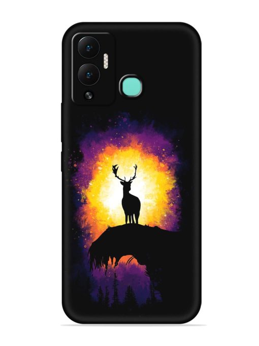 Elk Animal Art Embossed Soft Silicone Case for Infinix Hot 12 Play Zapvi