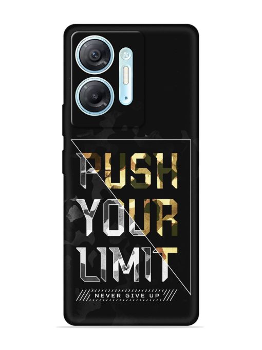 Push Your Limits Embossed Soft Silicone Case for Infinix Hot 30 (5G) Zapvi