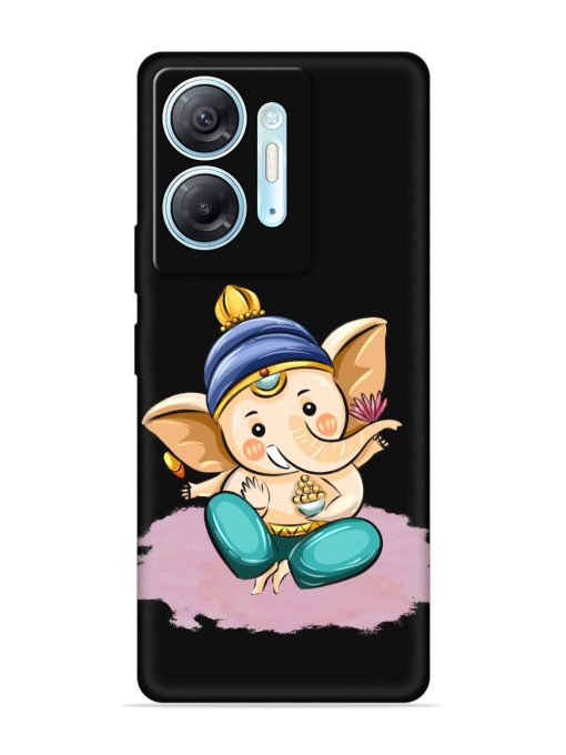 Bal Ganesh Vector Art Embossed Soft Silicone Case for Infinix Hot 30 (5G) Zapvi