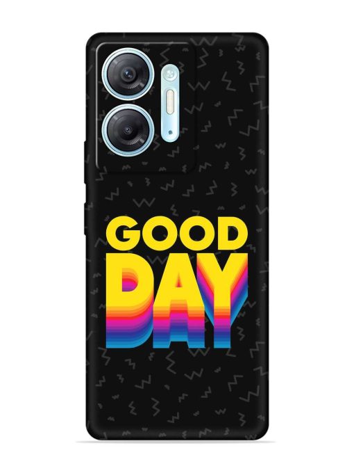 Good Day Embossed Soft Silicone Case for Infinix Hot 30 (5G)