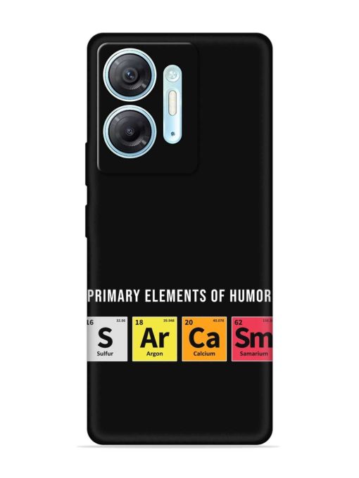 Primary Elements Humor Embossed Soft Silicone Case for Infinix Hot 30 (5G) Zapvi