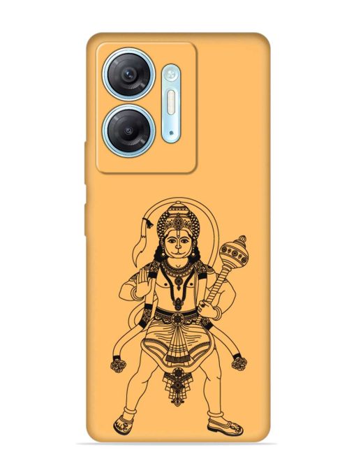 Indian God Hanuman Embossed Soft Silicone Case for Infinix Hot 30 (5G)